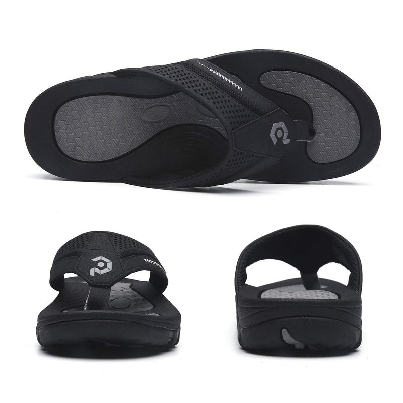 Pulltop Beach Flip Flops for Men, Mens Thong Sandals Waterproof Shower Sandals Summer Outdoor Slippers Non Slip Sandals for Men - Image 3